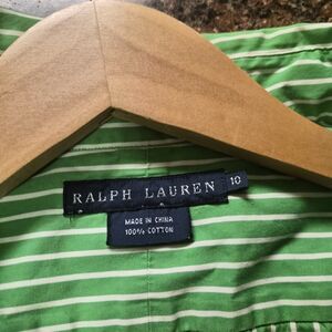 Ralph Lauren Green Striped Shirt